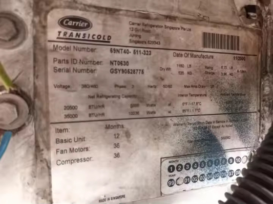 Taşıyıcı Transformörü 69NT40-511-323 İkinci El Aksesuarları Soğutma Parçaları