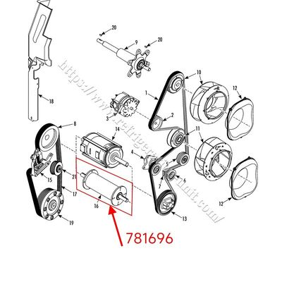 Drive shaft CROSS SHAFT transmission shaft 781696 available for the SLXi/SLXe  100 200 300 400 THERMOKING trailer unit aftermarket parts