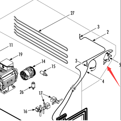 Thermo King T-880Pro orijinal çözme damper motoru, model 442823