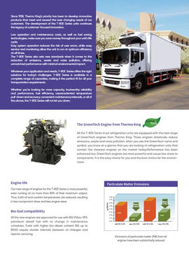 Termo King Soğutma Birimi T-780E T-880E T-1080E T-1280E Soğutma Sistemi için