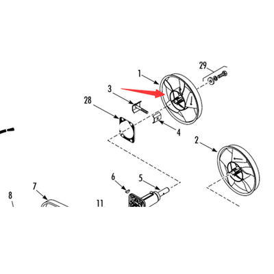 Model 781307/781306 Thermo King T-880Pro orijinal buharlaştırıcı fan bıçağı, renk beyaz/siyah