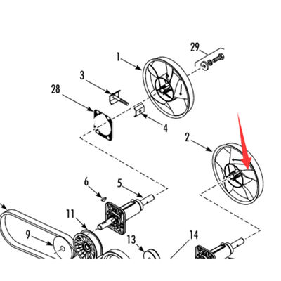 Model 781307/781306 Thermo King T-880Pro orijinal buharlaştırıcı fan bıçağı, renk beyaz/siyah