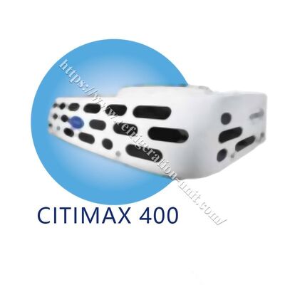 Taşıyıcı transicold Citimax 400 modeli, küçük 2,5-3,5 metre soğutmalı kasa uzunluğuna sahip kamyonlar için 12V/24V mevcuttur.