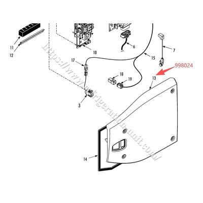 998024 THERMO KING soğutma ünitesi motor tarafı kapağı, T-600/800/1000M T-680/780/880/1080E/Pro için mevcuttur, kapak satış sonrası parçaları