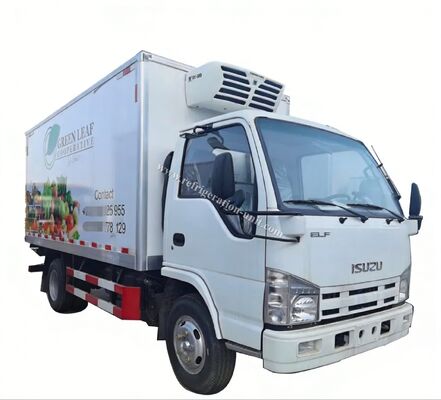 Isuzu 100p Japonya Markası Kamyon şasi 4.1 metre uzunluğunda THERMO KING soğutma üniteleri ile buzdolabı RV380V 4X2 Mini 3 ton 2 ton Dondurucu Soğutucu Kamyon