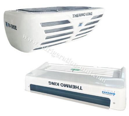 RV580E C450 THERMO KING araç ile çalışan direkt tahrik soğutma ünitesini 24V fanlara TK16 kompresör ile değiştirin